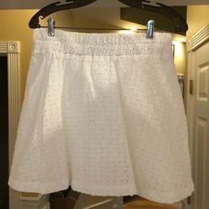 Short Eyelet Skirt